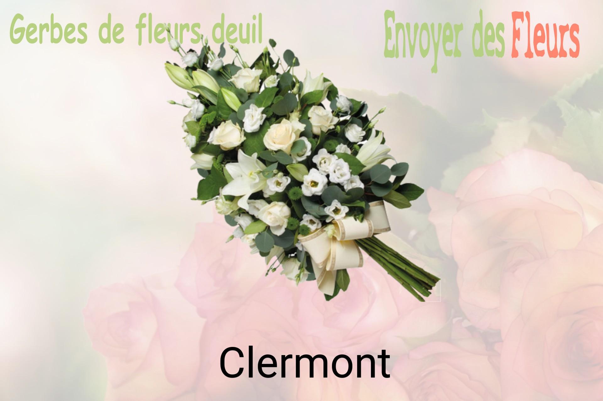Gerbe de fleurs de deuil livrée à Clermont